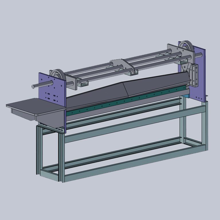 Plastic-sheet-guillotine_Cad-Design